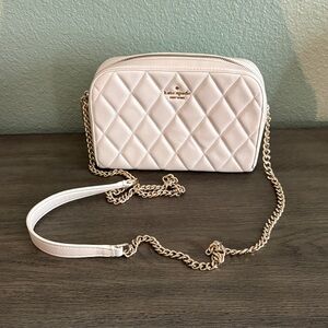 Kate Spade Quilted Ivory Crossbody Bag